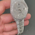 Rolex Date-Just Moissanite Diamond Watch W 142