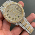 Rolex Date-Just Moissanite Diamond Watch W 152