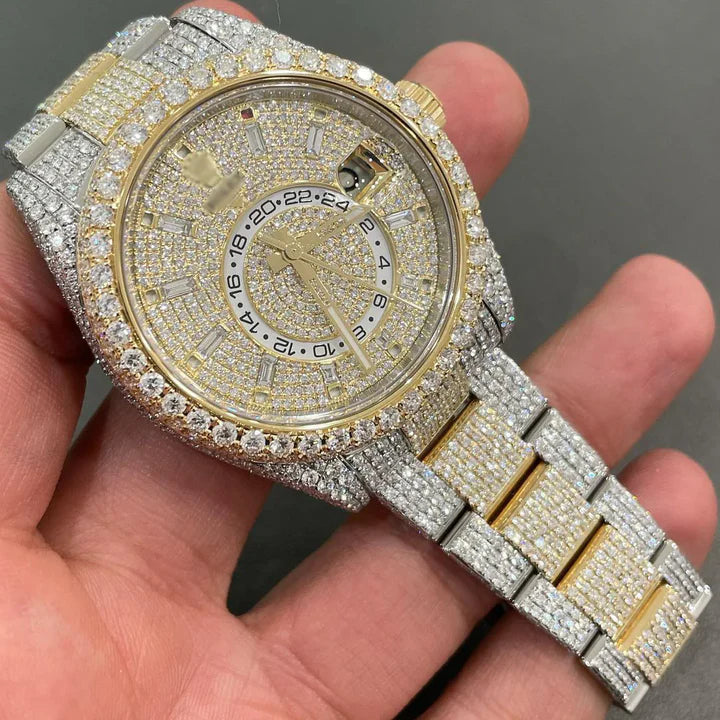 Rolex Date-Just Moissanite Diamond Watch W 153