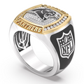 Carolina Panthers 1/2 CTTW Diamond Two-Tone Yellow Gold and Sterling Silver Ring