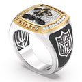 New Orleans Saints 1/2 CTTW Diamond Two-Tone Yellow Gold and Sterling Silver Ring