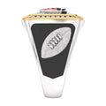 Cleveland Browns 1/2 CTTW Diamond Two-Tone Yellow Gold and Sterling Silver Ring