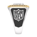 Pittsburgh Steelers 1/2 CTTW Diamond Two-Tone Yellow Gold and Sterling Silver Ring