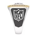 New York Giants 1/2 CTTW Diamond Two-Tone Yellow Gold and Sterling Silver Ring