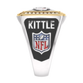 George Kittle San Francisco 49ers 1/2 CTTW Diamond Two-Tone Yellow Gold and Sterling Silver Ring