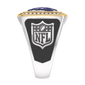 Los Angeles Rams 1/2 CTTW Diamond Two-Tone Yellow Gold and Sterling Silver Ring