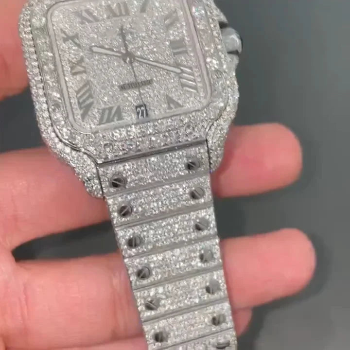 Moissanite watch | diamond watch(W-28)