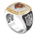 Chicago Bears 1/2 CTW Diamond Two-Tone Yellow Gold and Sterling Silver Ring