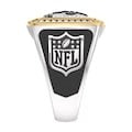 New Orleans Saints 1/2 CTTW Diamond Two-Tone Yellow Gold and Sterling Silver Ring