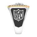 Buffalo Bills 1/2 CTTW Diamond Two-Tone Yellow Gold and Sterling Silver Ring