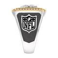 Detroit Lions 1/2 CTTW Diamond Two-Tone Yellow Gold and Sterling Silver Ring