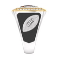 Chicago Bears 1/2 CTW Diamond Two-Tone Yellow Gold and Sterling Silver Ring