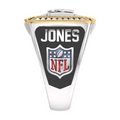 Daniel Jones New York Giants 1/2 CTTW Diamond Two-Tone Yellow Gold and Sterling Silver Ring