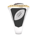 Arizona Cardinals 1/2 CTTW Diamond Two-Tone Yellow Gold and Sterling Silver Ring