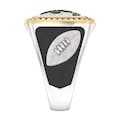 New Orleans Saints 1/2 CTTW Diamond Two-Tone Yellow Gold and Sterling Silver Ring