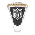 Cincinnati Bengals 1/2 CTTW Diamond Two-Tone Yellow Gold and Sterling Silver Ring