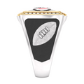 San Francisco 49ers 1/2 CTTW Diamond Two-Tone Yellow Gold and Sterling Silver Ring