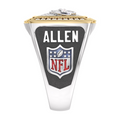 Josh Allen Buffalo Bills 12 CTTW Diamond Two-Tone Yellow Gold and Sterling Silver Ring