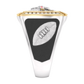 Buffalo Bills 1/2 CTTW Diamond Two-Tone Yellow Gold and Sterling Silver Ring