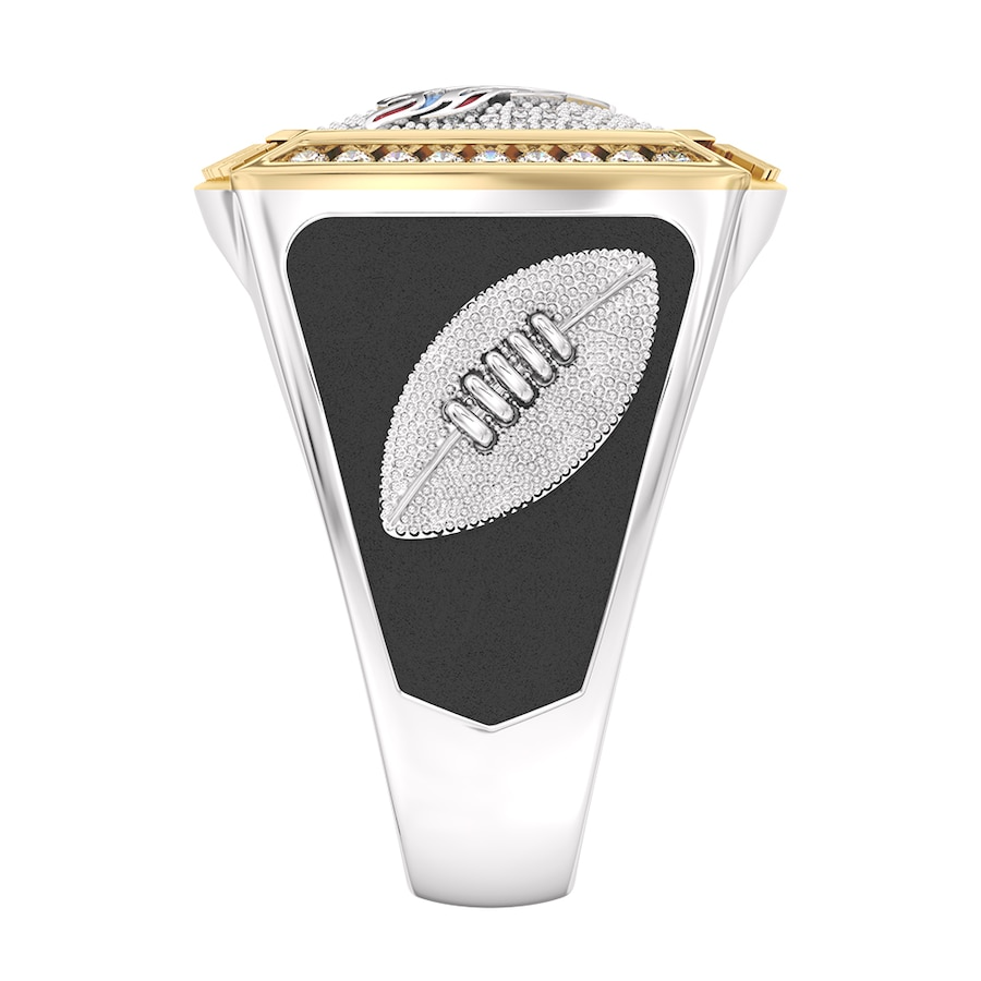 Tennessee Titans 1/2 CTTW Diamond Two-Tone Yellow Gold and Sterling Silver Ring