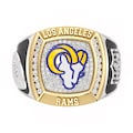 Los Angeles Rams 1/2 CTTW Diamond Two-Tone Yellow Gold and Sterling Silver Ring