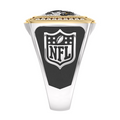 Jacksonville Jaguars 1/2 CTTW Diamond Two-Tone Yellow Gold and Sterling Silver Ring