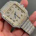 Cartier Santos Moissanite Diamond Watch | VVS moissanite watch W 85