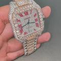 Cartier Santos Moissanite Diamond Watch | VVS moissanite watch W 92