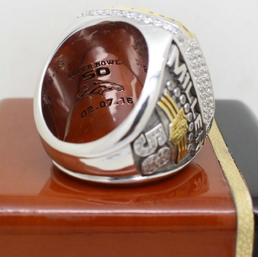 2015 Super Bowl 50 Denver Broncos Championship Ring