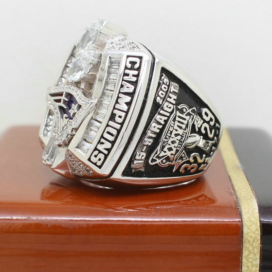 2003 Super Bowl XXXVIII New England Patriots Championship Ring