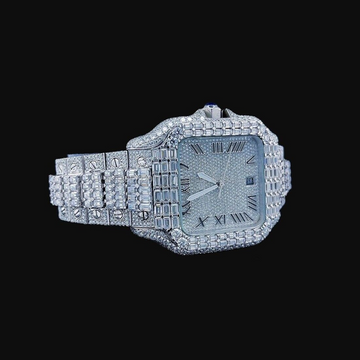 CA12 Moissanite Silver Diamond Watch