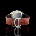 Leather Belt Cartier Iced Out Hip Hop Men's Watches