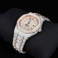 Audemars Piguet Round Two Tone Moissanite Diamond Watch