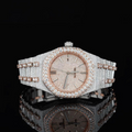 Audemars Piguet Round Two Tone Moissanite Diamond Watch