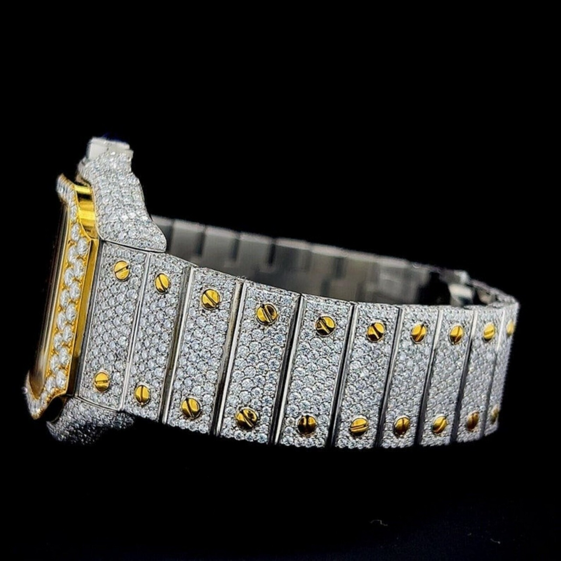 Moissanite watch | diamond watch | iced out watch | hip hop watch | luxury watch