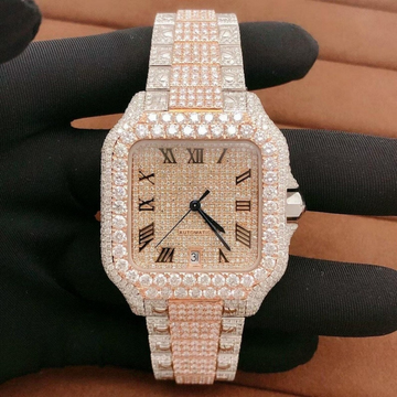 Top Quality Diamond Moissanite Watch on Factory Price DEF Moissanite Diamond Iced Out Watch