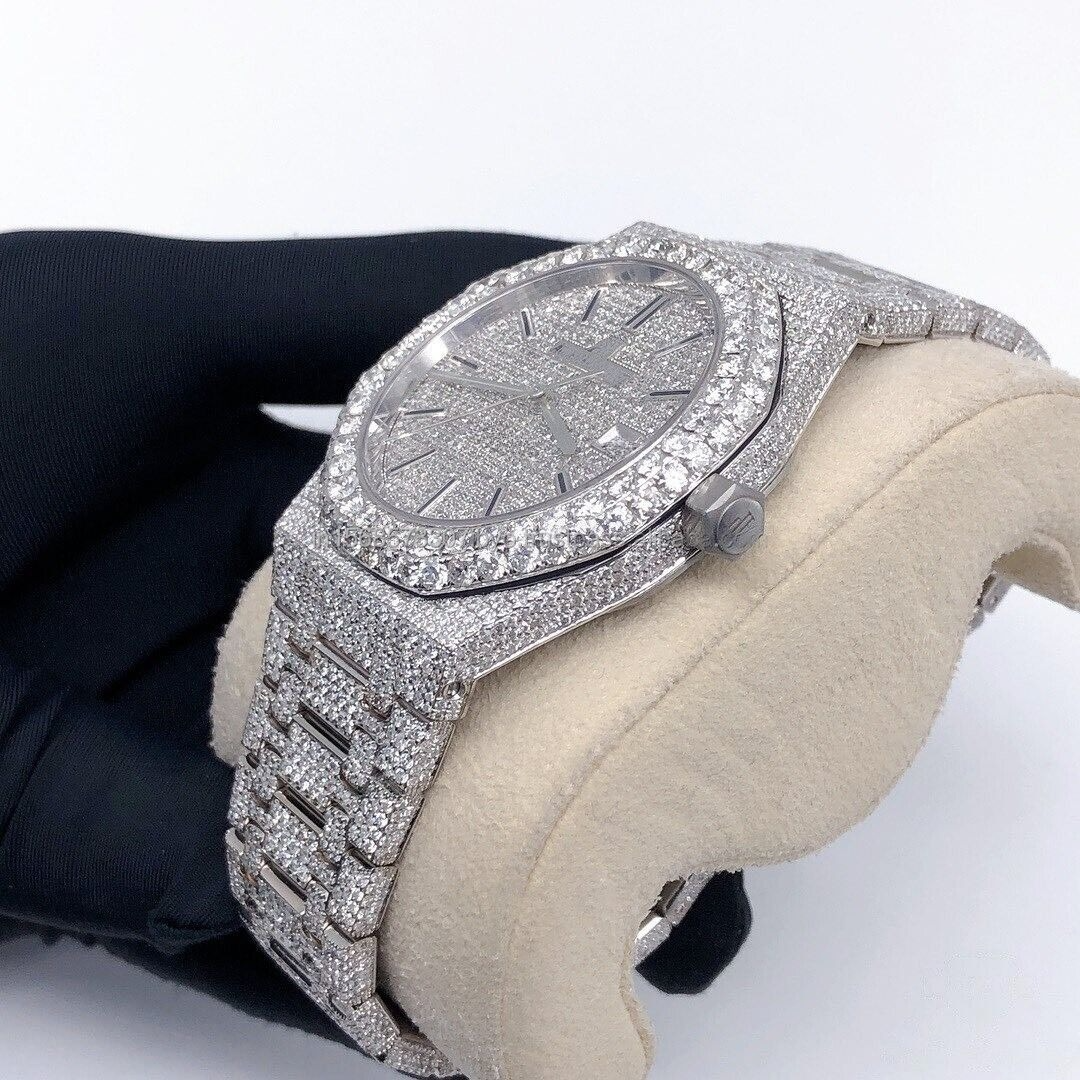 Handmade Moissanite Diamond Watch