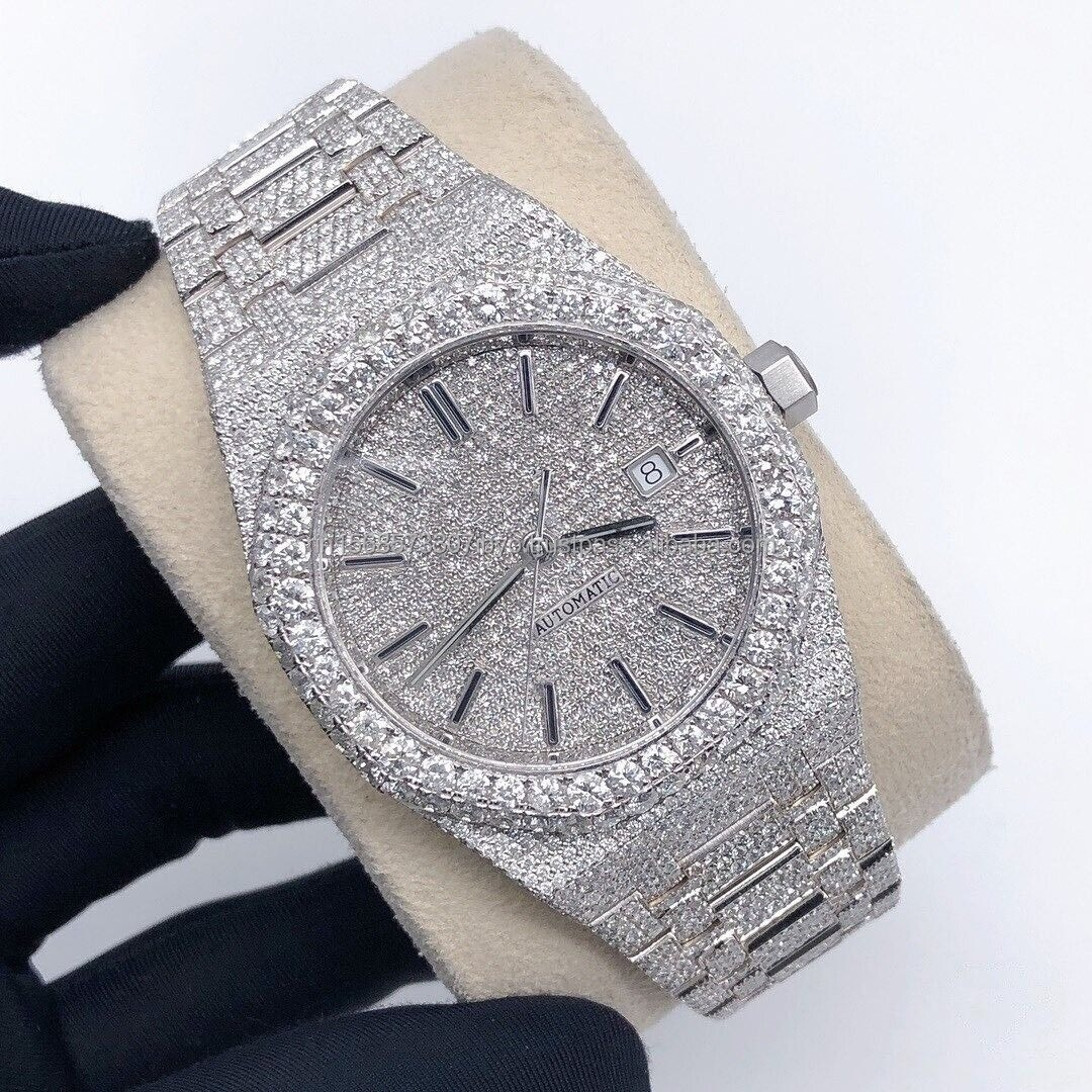 Handmade Moissanite Diamond Watch