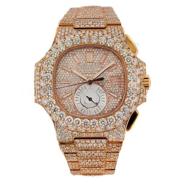 High Quality Hip Hop Customized Iced out Lab Grown Diamond Watch for Men VVS Diamond Watch