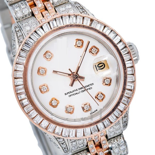 Rolex Lady-Datejust 178271 31MM White Diamond Dial With 11.25 CT Diamonds