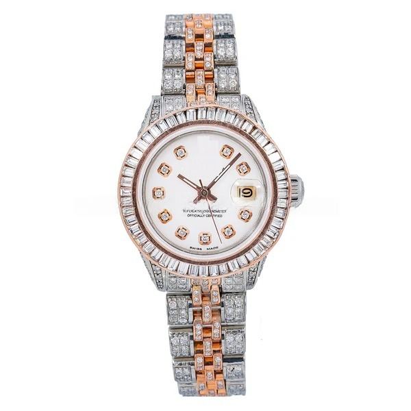 Rolex Lady-Datejust 178271 31MM White Diamond Dial With 11.25 CT Diamonds