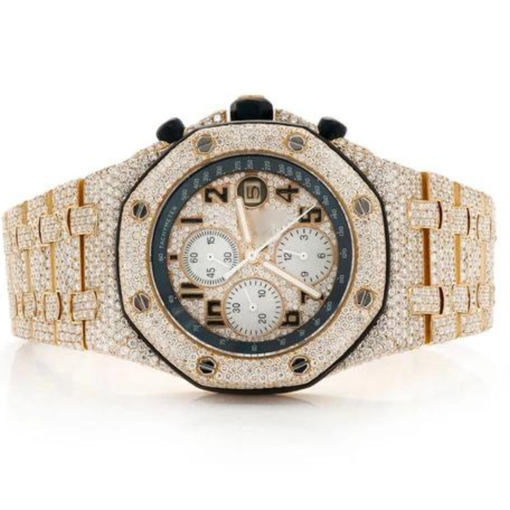 Trending Iced out Moissanite Watch colorless Diamond watch for men Best Quality Wholesale Price