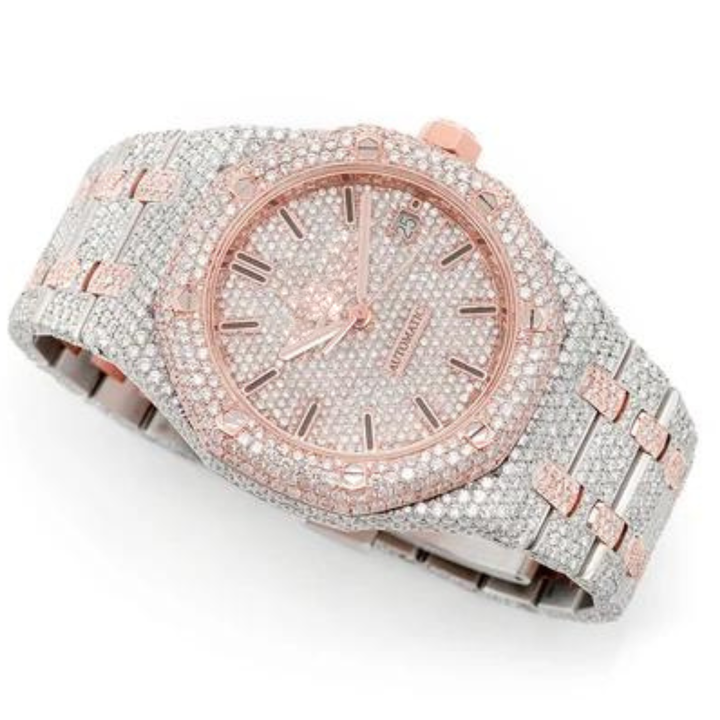 Trending Iced out Moissanite Watch colorless Diamond watch for men Best Quality Wholesale Price