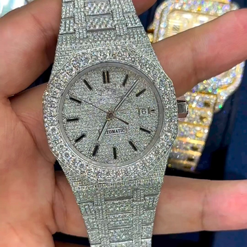 Top Quality Diamond Lab Grown Watch on Factory Price DEF Moissanite Diamond Iced Out Watch