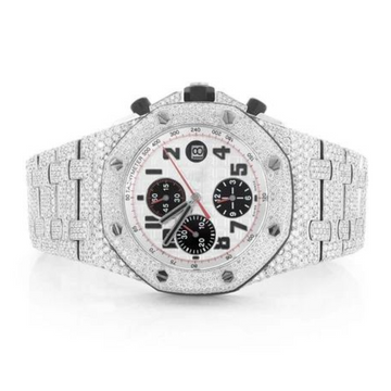 High Quality DEF Lab Moissanite Diamond Watch Colorless Diamond Hip Hop Style Diamond Watch