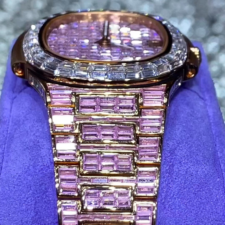 Best Quality Custom Watch for Men Iced out Lab Grown Watch Diamond Studded Hip Hop Diamond Jewelry