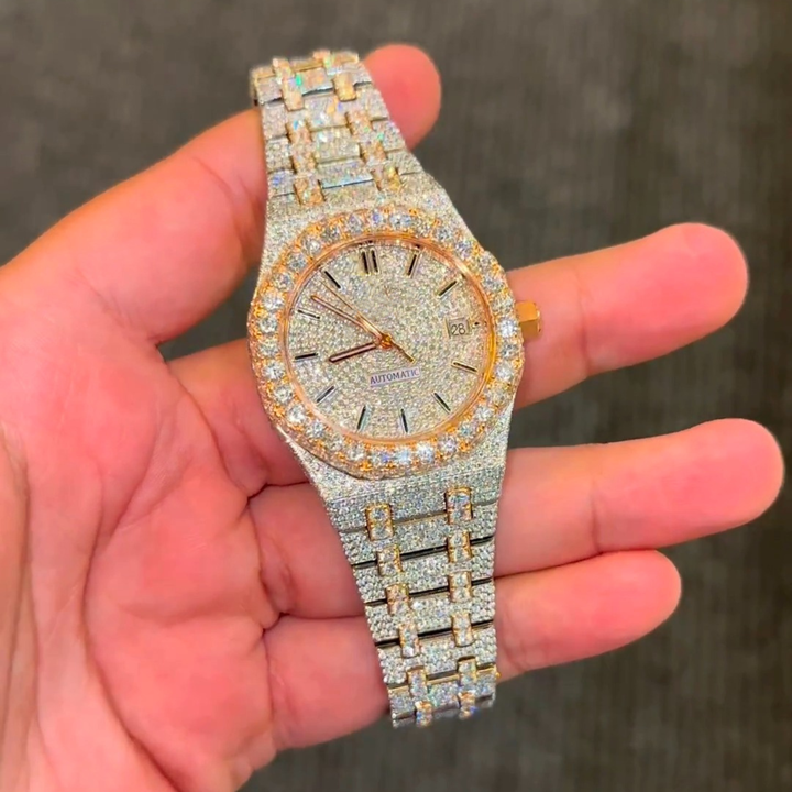 High Quality Iced Out Lab Grown Watch for Men VVS Diamonds Best Fashion Jewelry Gift