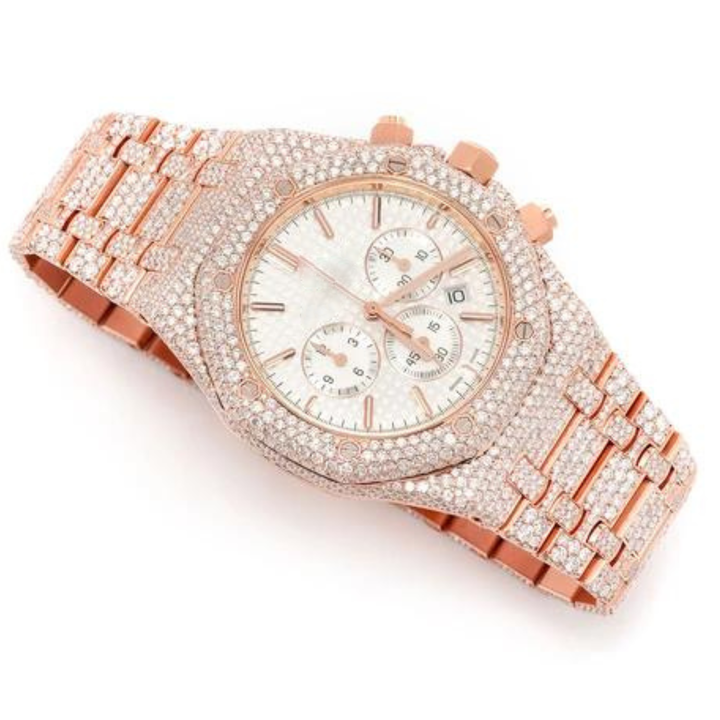 Trending Iced out Moissanite Watch colorless Diamond watch for men Best Quality Wholesale Price