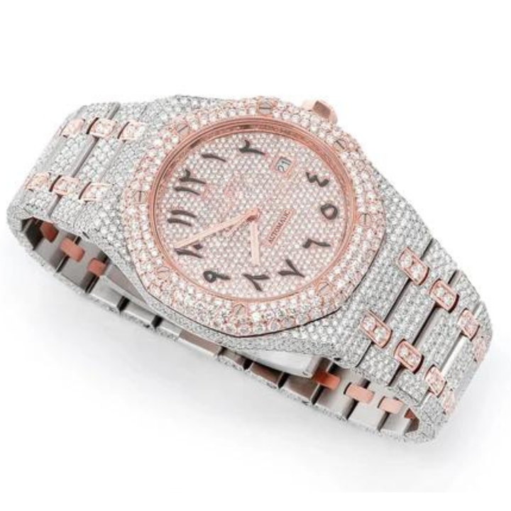 Premium Fully Customized Iced Out Diamond Moissanite Watch for Men Hip Hop Diamond Jewelry watch Gift