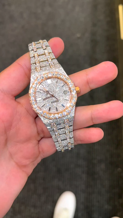 High Quality Iced Out Lab Grown Watch for Men VVS Diamonds Best Fashion Jewelry Gift